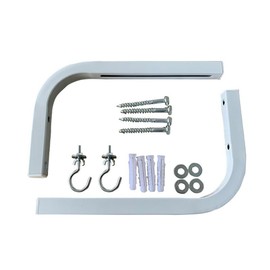 Aswalling 90 Degrees Projector Screen Wall Mount L-Brackets Projection Bracket Adjustable Mount for HD Projector Screens