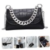 Healeved Women's Bag Stylish Handbag Black Pouch Mini Belt Bag