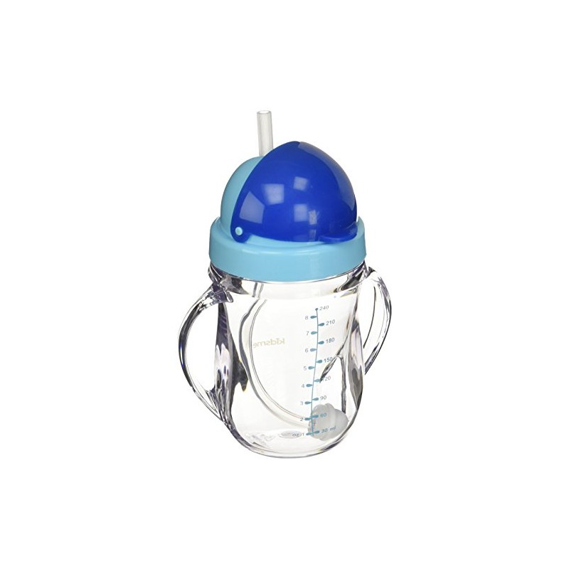 Kidsme Tritan Sippy - Taza con pajita pesada, color azul