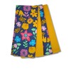 gws Tea Towels Set of 4 Flower Saffron 45 x