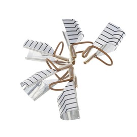 Baluue 5pcs Reusable Aluminum Nail Extension Forms Nail Art Tools for Manicure Salon Silver for Gel Application