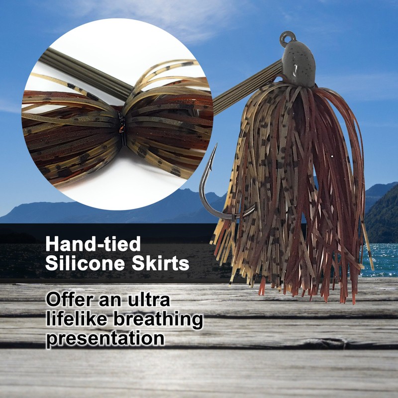 Reaction Tackle Lead Swim Jig (3-Pack) 1/4 oz Bluegill