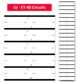 Littversions 40 Circuits 1 Pack Vinyl Replacement for Eaton Cuttler Hammer Electrical Circuit Breaker Fuse Panel Directory Labels Stickers CHMS Waterproof
