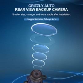 GRIZZLY AUTO Rear View Backup Camera Replacement for Jeep Grand Cherokee Dodge Durango 2011 2012 2013 Parking Assist Camera Replace # 56054059AD 56054059AE