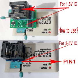 EZP2019+ USB Programmer High Speed SPI Support 24 25 93 EEPROM Flash Bios iC Programmer sop8 eprom ic chip Socket Adapter