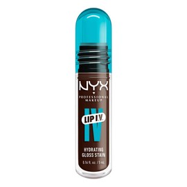 NYX PROFESSIONAL MAKEUP Lip IV Hydrating Glossy Lip Stain with 12HR Hydration - Espresso Soak (Brown)