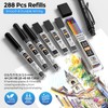 Nicpro 6PCS Weatherproof Mechanical Pencil Set, 3 PCS Art Mechanical