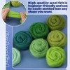 GEHARTY Wool Roving for Crafts, 10 Colors, 10g Each, 100%