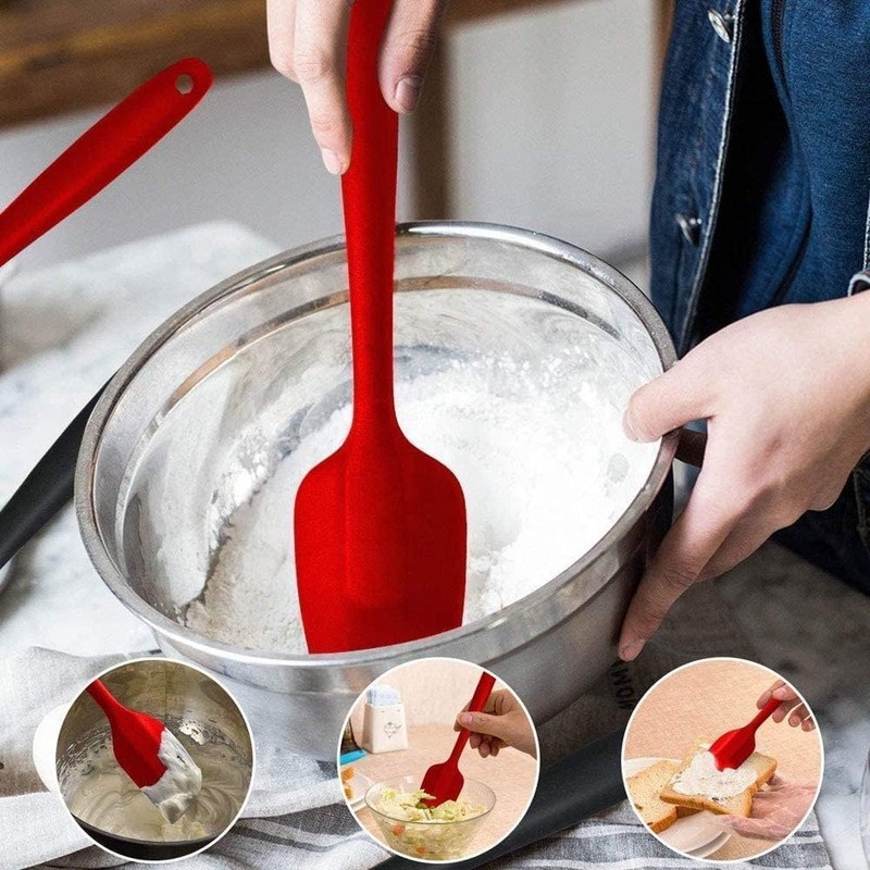 HFLYJPYW Spatulas Set of 6, Food Grade Silicone Spatulas Rubber