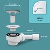 AQUADE Drain Set with Odour Trap for Shower Trays with
