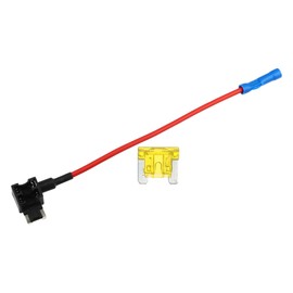 X AUTOHAUX 12V Standard Fuse Adapter Tap Fuse Kit with 1pcs 20A Blade Style Fuse Plastic Metal for Cars Boats