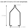 MEETOOT 2pcs Fixing Clip Reptile Dual Lamp Stand Lamp Hanger