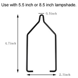 MEETOOT 2pcs Fixing Clip Reptile Dual Lamp Stand Lamp Hanger Holder, Reptile Lamps for Reptile Glass Terrarium Heating Light, NJ-14