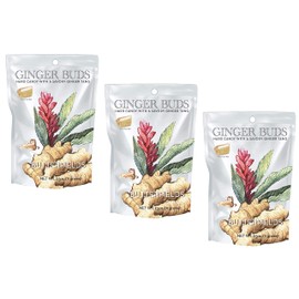 Butterfields Candy - Gourmet, Old-Fashioned GINGER Buds Hard Candy | Gluten Free | Made with 100% Real, Pure Cane Sugar | Handcrafted in the USA- 2.5 oz. (3-Pack)