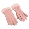 Pink USB Heating Gloves Hand Warmer Touch Screen Design Adjustable