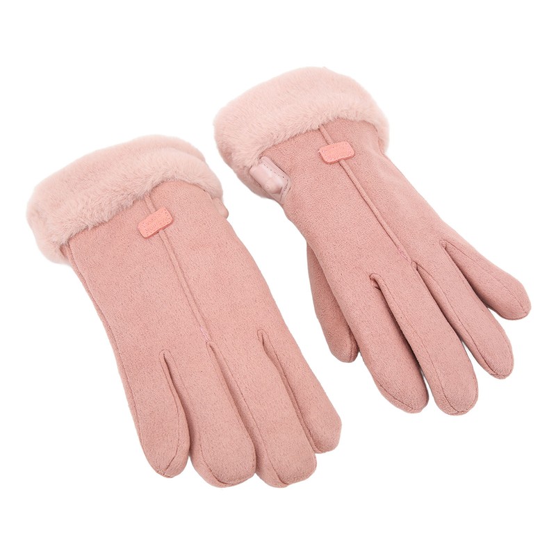 Pink USB Heating Gloves Hand Warmer Touch Screen Design Adjustable