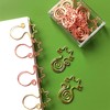 100Pcs Cute Paper Clips Rose Gold Cat Shape Anti Slip