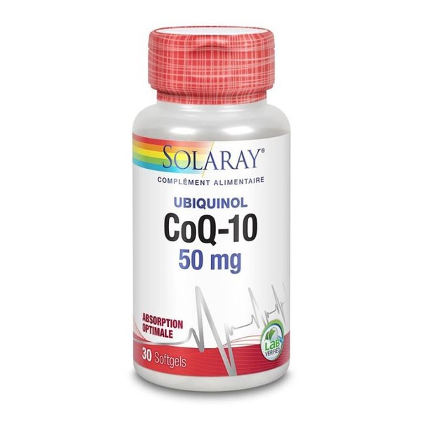 Solaray Ubiquinol CoQ-10 50 mg 30 gélules*