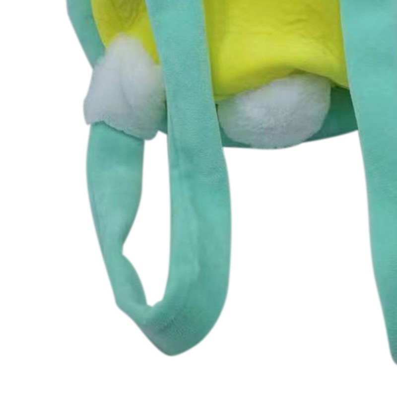 Rabbit Turtle Plush Backpack PP Cotton Short Plush Cartoon Perfect