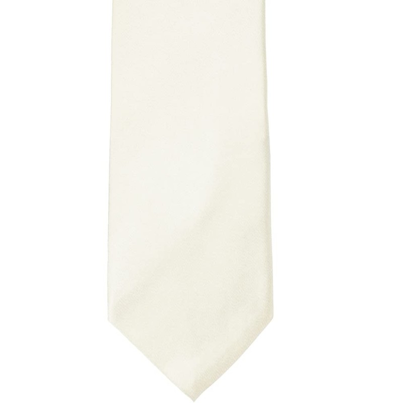 tiemart Solid Color Necktie (Pearl)