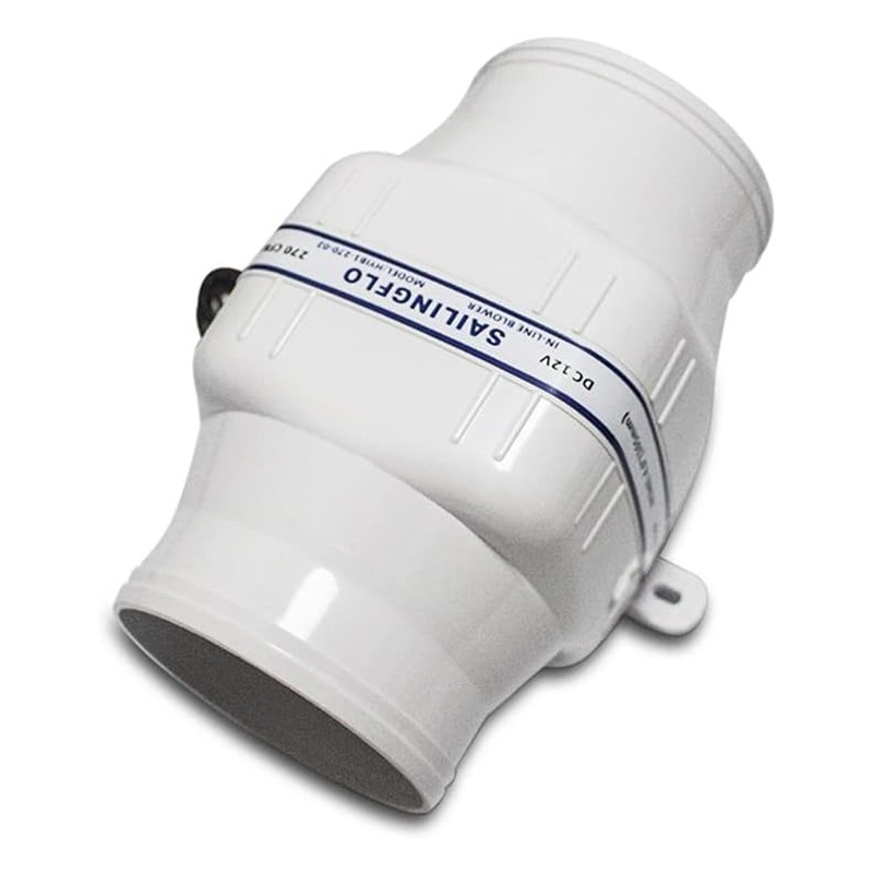 ipalmay DC 12V 4 Inch 270CFM Ventilator Marine Bilge Exhaust