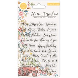 CRAFT CONSORTIUM LTD CCSTMP028 Farm Meadow Stamp Grey