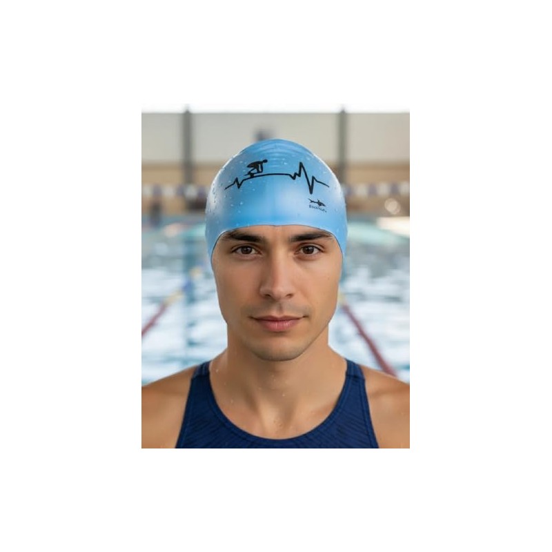 escualo Gorra para Natacion Unisex Adulto Modelo Electro Go (Silicon)