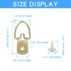 Coufce 100 Pack D Ring Picture Hangers, Metal Picture Frame