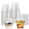 CenYouful 9 oz Clear Plastic Cups with Flat Lids No