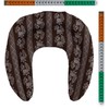 Linseed Neck Pillow with Chambers Flower Brown - Linseed Cushion