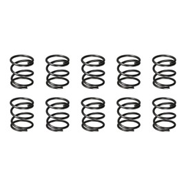 DTGN 1.2x13x15mm(DxODxL) Compression Spring - 10Pack - Good for Machinery - Spring Steel Extension Spring - Black