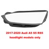 RocoReny Headlight Lens Cover for 2017 2018 2019 2020Audi A5