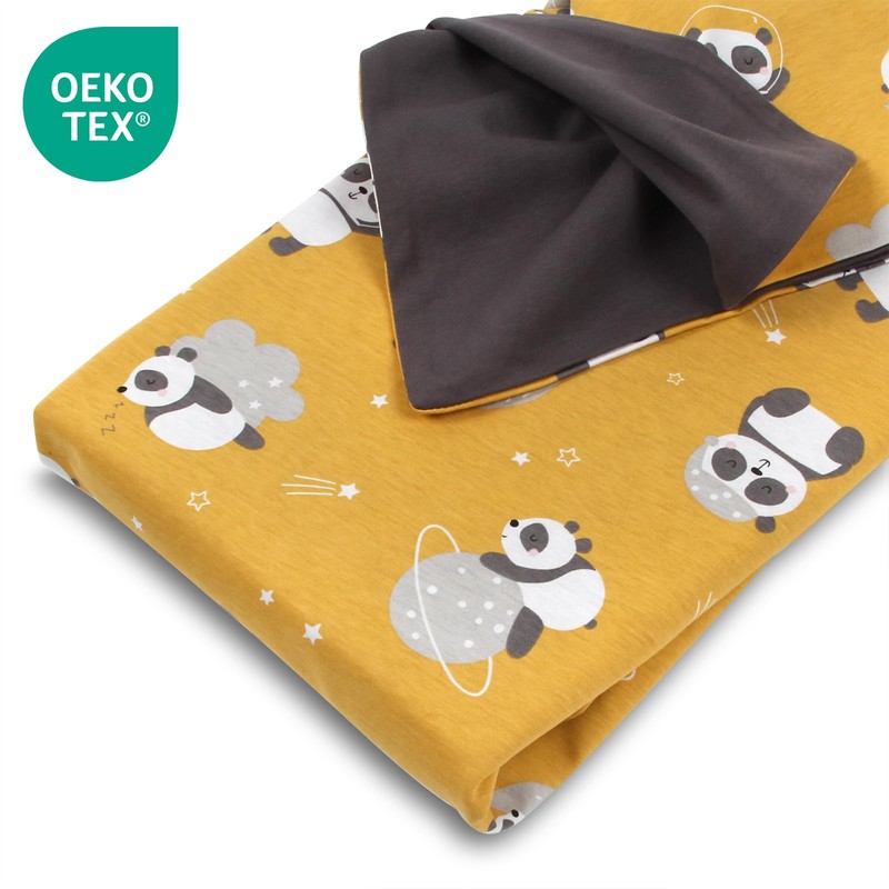schlummersack Children's Bed Linen Set, 100 x 135 cm, Panda,