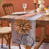 Table Runner Brown Grey Flower Outdoor Table Runner Weatherproof Table