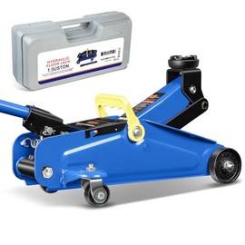 CAAP DRIVEN Low-Profile Hydraulic Cart Service Jack, 1.5-Ton (3000 lbs) Lifting Capacity, Range 5.3" to 12" for Garage, Shop, Auto Repair CAAP-TOLS-FJK-15-BU