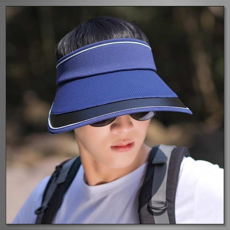 Buzz Selection CAP683 Men's Visor, Sun Visor, Hat, Casual, Running,