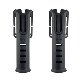 Charmoon Rod Holder for Lumbar Belt Portable Langan Fishing Fishing Belt Rod Stand 2pcs (Black)