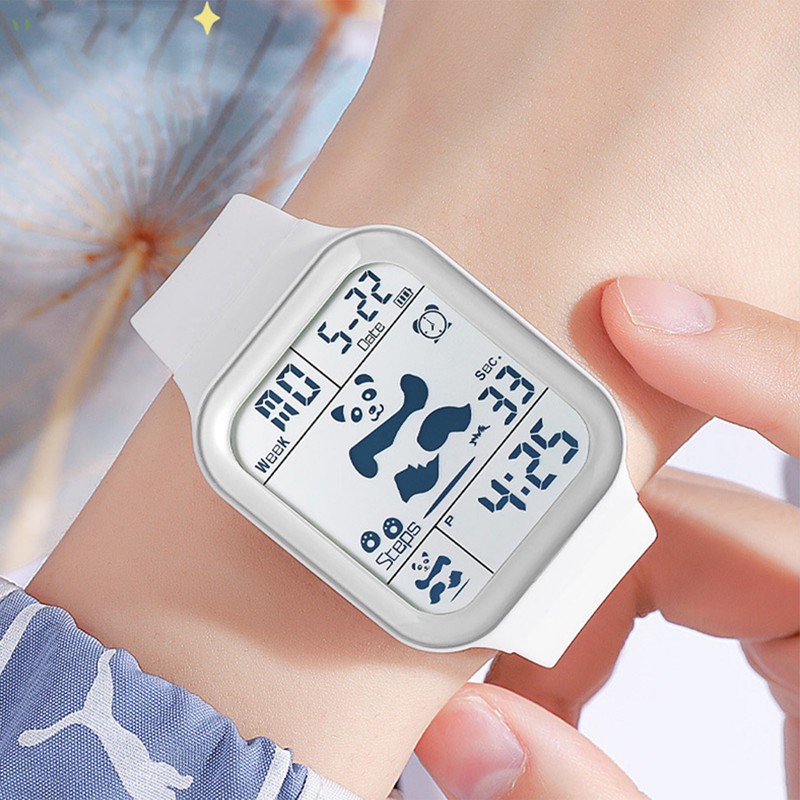 Electronic Watch Luminous Display Stopwatch Timing Alarm Clock Waterproof Students