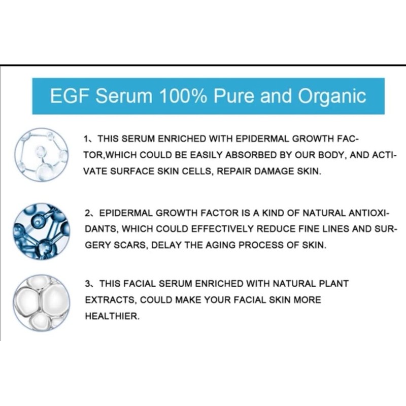 Epidermal Growth Factor EGF Oligopeptide Serum Skin Anti Aging Cell