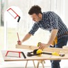Small Hacksaw Set with 10 Exchangeable Blades, Red Black Adjustable