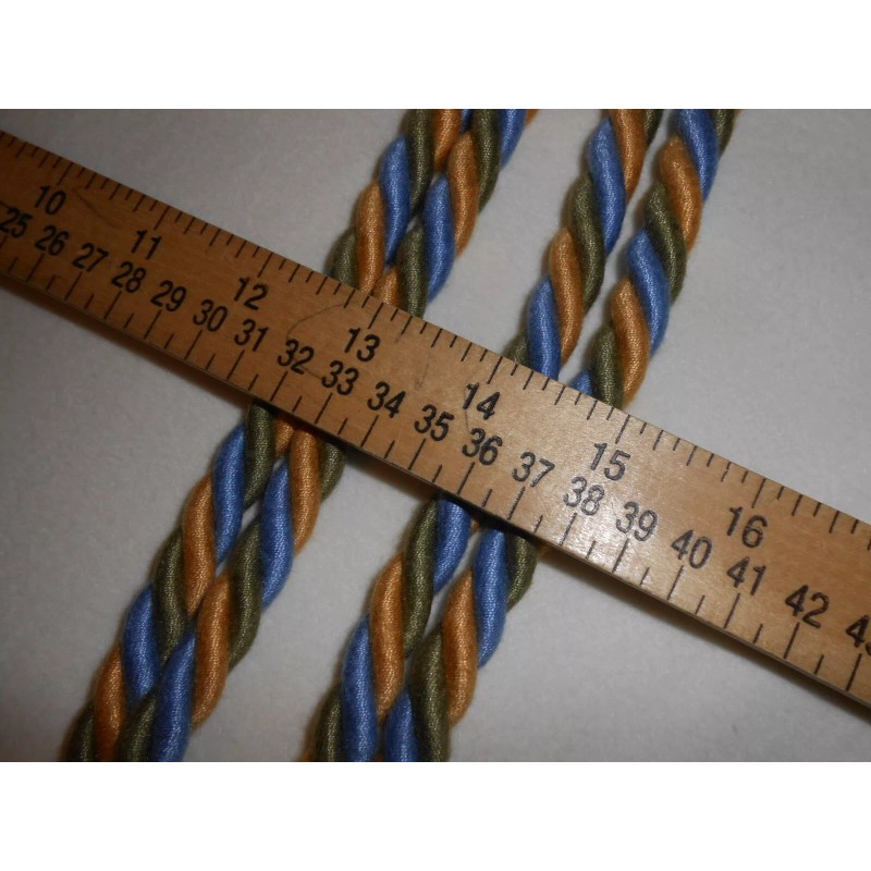 Lee Jofa Carousel 11.5" Double Tassel Tieback Yellow Blue for