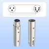 Lrbners XLR 3-Pin Female to 5-Pin Male Adapter - DMX/Audio