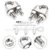 Mbsomnus Rope Clamps 3 mm, Pack of 12 Wire Rope