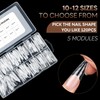 Nicedeco Poly Extension Gel Dual Nail Forms, 120pcs Nail Molds