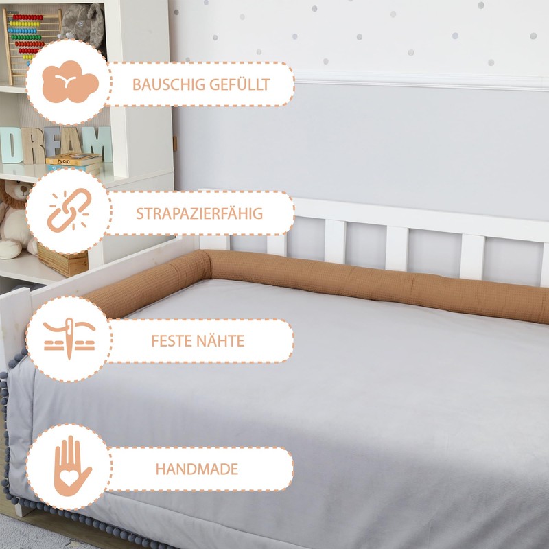 Totsy Baby Side Sleeper Pillow, Body Pillow, Long Bed Roll,