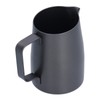 400ml Black PTFE Oblique Mouth Milk Frothing Jug 304 Stainless