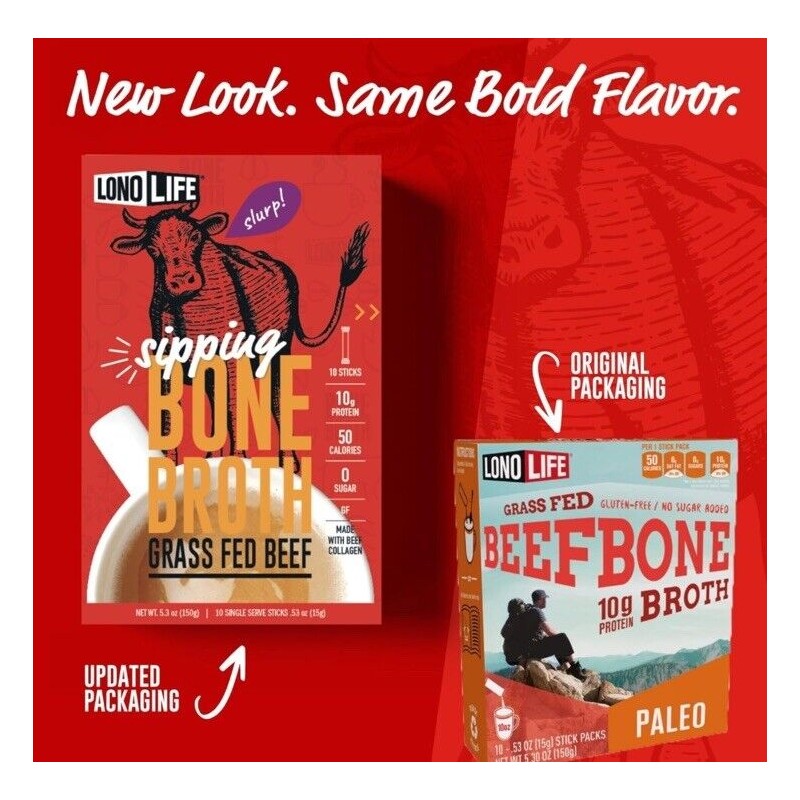 Lono Life 10 X Lono Life Natural Beef Bone Broth