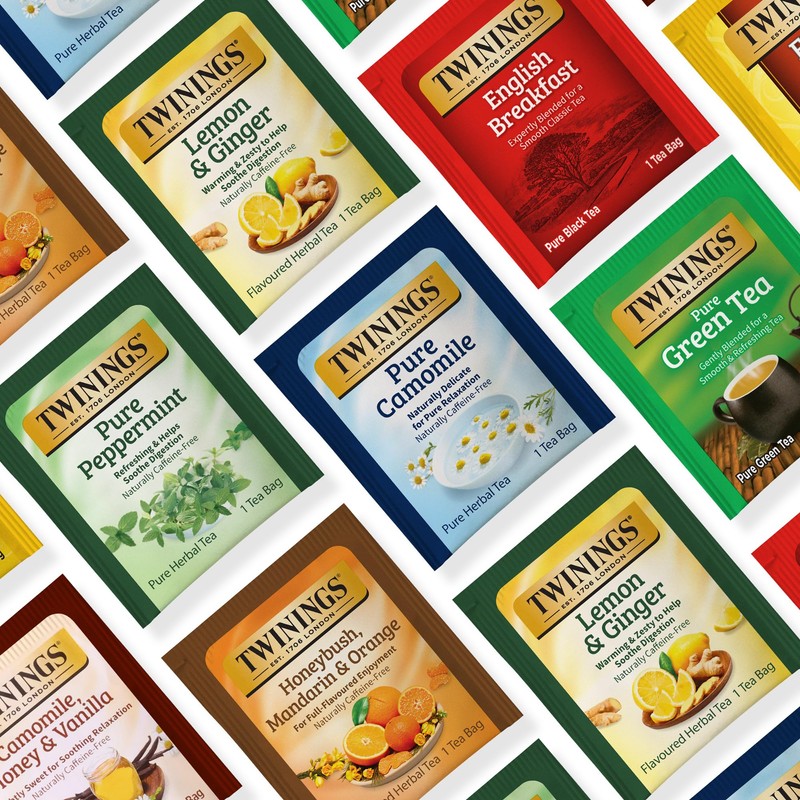 Twinings 48 Tea Bags Herbal Variety Pack – 8 Flavors