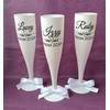 Bridal/Hen Do Reusable Champagne/Prosecco Flutes - Printed with Any Name