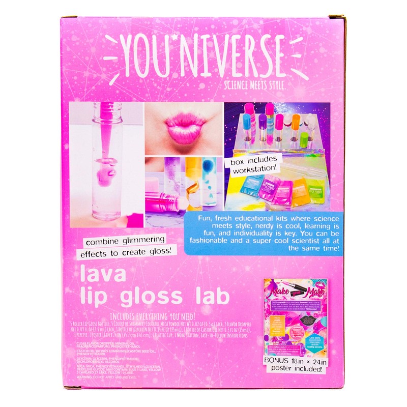 Just My Style You*niverse Lava Lip Gloss Lab, At-Home STEM